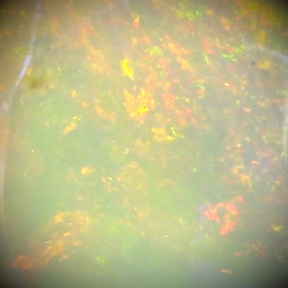 Welo Opal 1.02ct Platinum Finish Solid Silver Ring - Picture 3 of 7